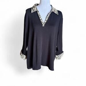 Karen Scott cotton blouse size 3XL